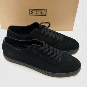 Ransom Strata R13000 Men's Sneakers Color Black Suede Shoes